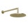 Gessi SHOWER soffione a parete orientabile, Ø 25 cm, finitura brass brushed PVD 63348#727