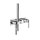 Gessi INGRANAGGIO miscelatore doccia, a parete, 2 vie, con deviatore, presa acqua e supporto doccetta, senza corpo incasso, finitura cromo 63543#031