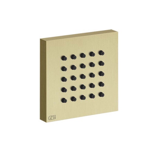 Immagine di Gessi WELLNESS soffione laterale, finitura brass brushed PVD 32973#727