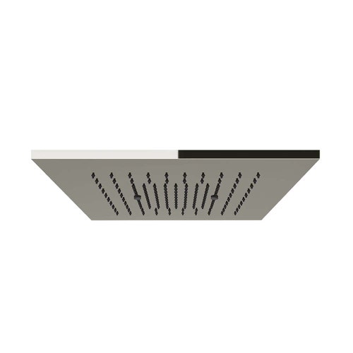 Immagine di Gessi MINIMALI sistema doccia a controsoffitto 35 cm, con funzione pioggia, da completare con cover elastica, finitura mirror steel 57801#238