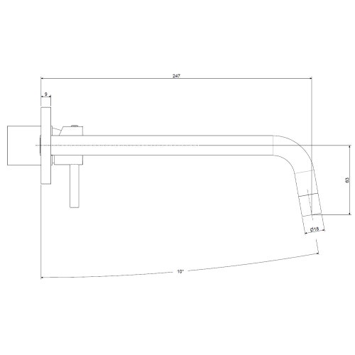 Immagine di Rubinetteria Paffoni LIGHT set esterno per miscelatore lavabo ad incasso, con 2 piastre Ø 7 cm e bocca P.24.8 cm, finitura cromo LIGBOX106CR70