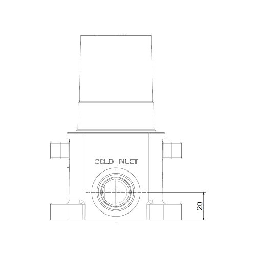 Immagine di Rubinetteria Paffoni Corpo incasso per miscelatori lavabo ad incasso PBOX002