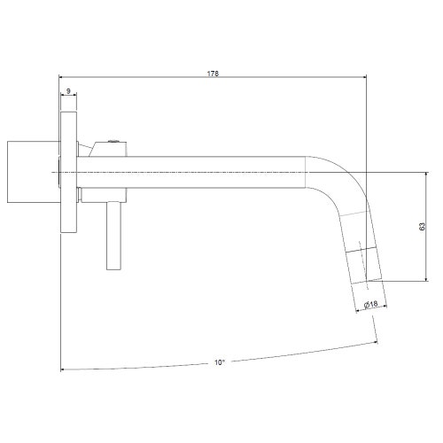 Immagine di Rubinetteria Paffoni LIGHT set esterno per miscelatore lavabo ad incasso, con 2 piastre Ø 7 cm e bocca P.17.8 cm, finitura cromo LIGBOX105CR70