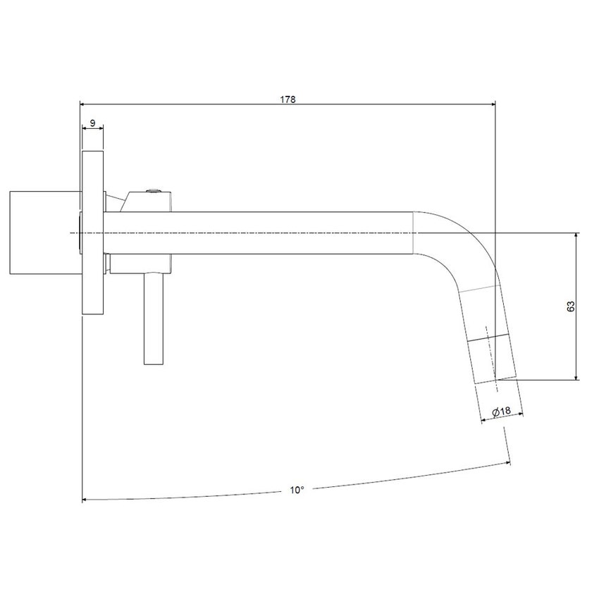 Immagine di Rubinetteria Paffoni LIGHT set esterno per miscelatore lavabo ad incasso, con 2 piastre Ø 7 cm e bocca P.17.8 cm, finitura cromo LIGBOX105CR70