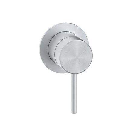Immagine di Rubinetteria Paffoni INOX TECH miscelatore per doccia ad incasso, attacchi 1/2”G, con corpo incasso incluso, finitura acciaio inox INOX010AC