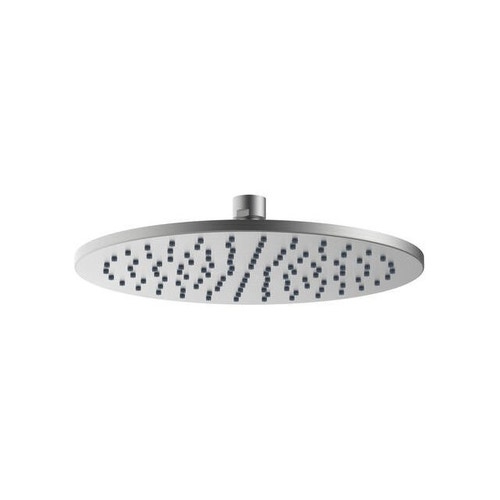 Immagine di Rubinetteria Paffoni INOX TECH soffione doccia tondo Ø 30 cm, ispezionabile e anticalcare, finitura acciaio inox ZSOF309AC