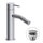 Rubinetteria Paffoni INOX TECH miscelatore H.15.3 cm per bidet, con scarico Click-Clack 1"1/4, finitura acciaio inox INOX131KAC