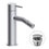 Immagine di Rubinetteria Paffoni INOX TECH miscelatore H.15.3 cm per bidet, con scarico Click-Clack 1"1/4, finitura acciaio inox INOX131KAC