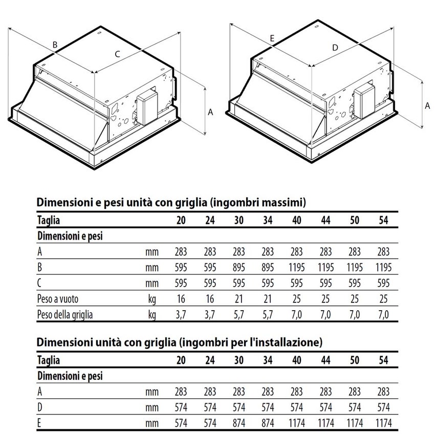 Immagine di Aermec VEC20I ventilconvettore inverter ad effetto Coanda per impianto a 2 tubi, installazione a cassetta, batteria standard (griglia e comando esclusi) VEC20I