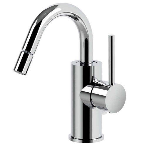 Immagine di Rubinetteria Paffoni LIGHT miscelatore H.19.1 cm per bidet con canna girevole, senza scarico, finitura cromo LIG138CR