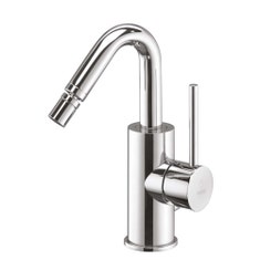 Immagine di Rubinetteria Paffoni LIGHT miscelatore H.17.6 cm per bidet con canna girevole, senza scarico, finitura cromo LIG938CR