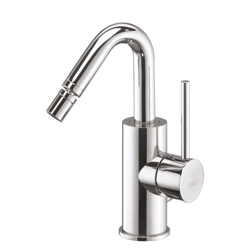 Immagine di Rubinetteria Paffoni LIGHT miscelatore H.17.6 cm per bidet con canna girevole, senza scarico, finitura cromo LIG938CR