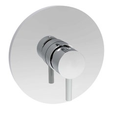 Immagine di Rubinetteria Paffoni IGHT set esterno per miscelatore doccia ad incasso, con piastra Ø 17.3 cm e 1 uscita, finitura cromo LIGBOX010CR
