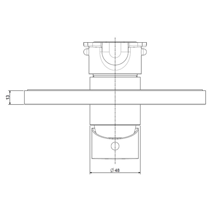 Immagine di Rubinetteria Paffoni IGHT set esterno per miscelatore doccia ad incasso, con piastra Ø 17.3 cm e 1 uscita, finitura cromo LIGBOX010CR