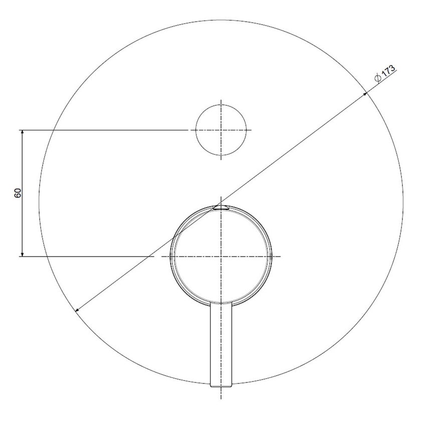 Immagine di Rubinetteria Paffoni IGHT set esterno per miscelatore doccia ad incasso, con piastra Ø 17.3 cm e 2 uscite, finitura cromo LIGBOX015CR