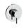 Rubinetteria Paffoni LIGHT miscelatore ad incasso con piastra Ø 11.6 cm per doccia, senza deviatore, finitura cromo LIG010CR