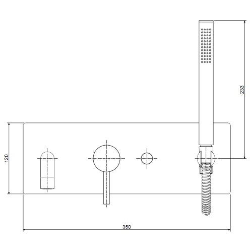 Immagine di Rubinetteria Paffoni LIGHT miscelatore ad incasso per vasca/doccia, con dccia e flessibile, finitura cromo LIG001CR