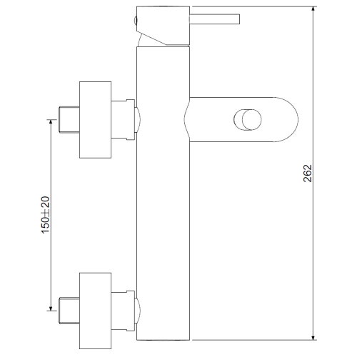 Immagine di Rubinetteria Paffoni LIGHT miscelatore per vasca/doccia, con deviatore, senza set doccia, finitura cromo LIG022CR