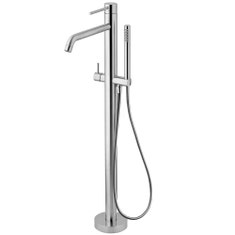 Immagine di Rubinetteria Paffoni LIGHT miscelatore per vasca/doccia, con doccia e flessibile, finitura cromo LIGBOX032CR