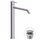 Rubinetteria Paffoni LIGHT miscelatore H.31.7 cm per lavabo, con scarico Click-Clack 1"1/4, finitura acciaio inox INOX081KAC