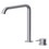 Immagine di Rubinetteria Paffoni LIGHT miscelatore H.26 cm per lavabo, senza scarico, con bocca girevole, finitura acciaio inox INOX051AC