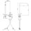 Immagine di Rubinetteria Paffoni LIGHT miscelatore H.26 cm per lavabo, senza scarico, con bocca girevole, finitura acciaio inox INOX051AC