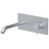 Immagine di Rubinetteria Paffoni INOX TECH miscelatore ad incasso per lavabo, con 2 piastre 20x9 cm, bocca P.18 cm e corpo incasso incluso, finitura acciaio inox INOX107AC