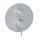 Rubinetteria Paffoni INOX TECH miscelatore ad incasso con piastra Ø 18 cm per doccia, 2 uscite, finitura acciaio inox INOX018AC
