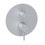 Immagine di Rubinetteria Paffoni INOX TECH miscelatore ad incasso con piastra Ø 18 cm per doccia, 2 uscite, finitura acciaio inox INOX018AC