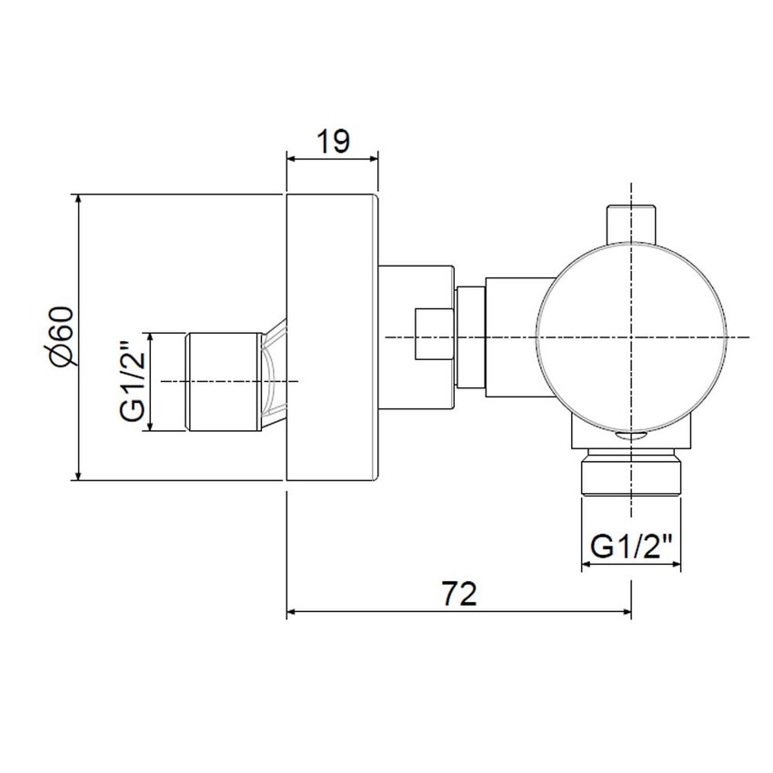 Immagine di Rubinetteria Paffoni INOX TECH miscelatore ad incasso per doccia, finitura acciaio inox INOX168AC