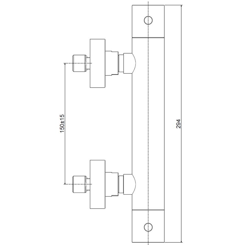 Immagine di Rubinetteria Paffoni INOX TECH miscelatore termostatico ad incasso per doccia, finitura acciaio inox INOXQ168AC