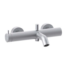 Immagine di Rubinetteria Paffoni INOX TECH miscelatore vasca/doccia con deviatore, senza set doccia, finitura acciaio inox INOX022AC