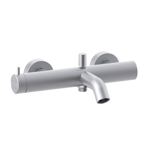 Immagine di Rubinetteria Paffoni INOX TECH miscelatore vasca/doccia con deviatore, senza set doccia, finitura acciaio inox INOX022AC