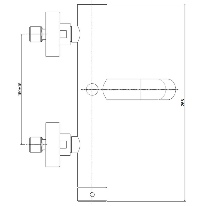 Immagine di Rubinetteria Paffoni INOX TECH miscelatore vasca/doccia con deviatore, senza set doccia, finitura acciaio inox INOX022AC