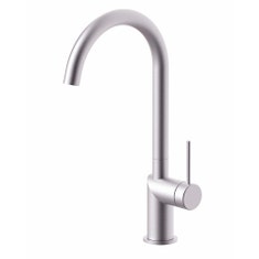 Immagine di Rubinetteria Paffoni INOX TECH miscelatore monoforo H.36.8 cm per lavabo, con bocca orientabile, finitura acciaio inox INOX180AC