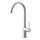 Rubinetteria Paffoni INOX TECH miscelatore monoforo H.36.8 cm per lavabo, con bocca orientabile, finitura acciaio inox INOX180AC