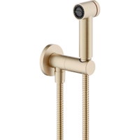 Immagine di Nobili SHOWER idroscopino monogetto con presa acqua ø 1/2”, con flessibile 100 cm, finitura miele spazzolato PVD AV00601CGP