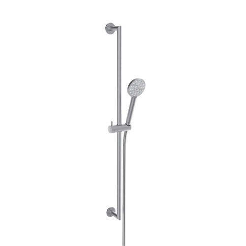 Immagine di Rubinetteria Paffoni INOX SOFT colonna doccia regolabile a parete, asta Ø 20 x L.88 cm, finitura acciaio inox ZSAL215AC