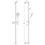 Immagine di Rubinetteria Paffoni INOX SOFT colonna doccia regolabile a parete, asta Ø 20 x L.88 cm, finitura acciaio inox ZSAL215AC