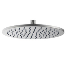 Immagine di Rubinetteria Paffoni INOX TECH soffione anticalcare tondo, Ø 25 cm, finitura acciaio inox ZSOF308AC