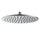 Rubinetteria Paffoni INOX TECH soffione anticalcare tondo, Ø 25 cm, finitura acciaio inox ZSOF308AC