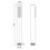 Immagine di Rubinetteria Paffoni INOX TECH doccia monogetto Ø 2.4 cm, colore bianco finitura acciaio inox ZDOC132AC