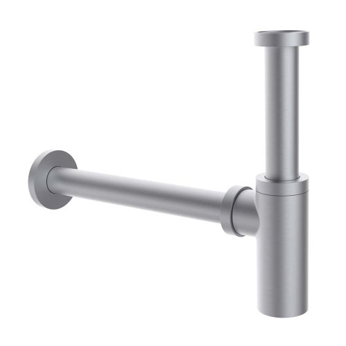 Immagine di Rubinetteria Paffoni Sifone a bottiglia per lavabo, finitura acciaio inox ZACC526AC