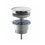 Immagine di Rubinetteria Paffoni Piletta di scarico click clack 1” 1/4, con troppopieno, finitura cromo ZSCA078AC