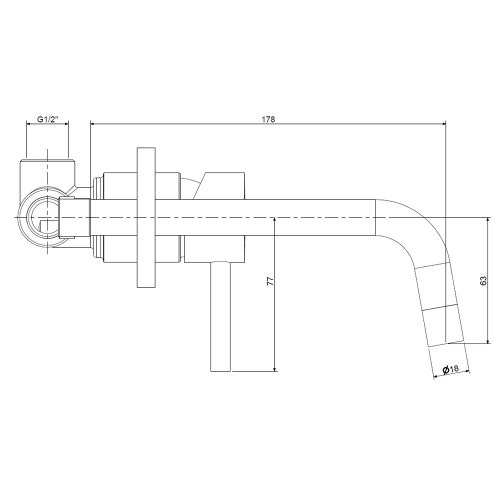 Immagine di Rubinetteria Paffoni LIGHT miscelatore lavabo ad incasso, con 2 piastre Ø 7 cm e bocca P.17.8 cm, finitura cromo LIG006CR70