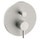 Rubinetteria Paffoni LIGHT set esterno per miscelatore doccia ad incasso, con piastra Ø 17.3 cm e 2 uscite, finitura cromo LIGBOX015ST/M