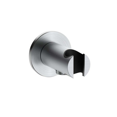 Immagine di Rubinetteria Paffoni Supporto incasso tondo con piastra Ø 6 cm, finitura acciaio inox ZSUP046AC