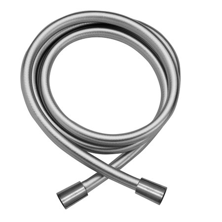 Immagine di Rubinetteria Paffoni Flessibile a doppia calotta conica lunghezza 150 cm con attacco da 1/2", finitura acciaio inox ZFLO085AC