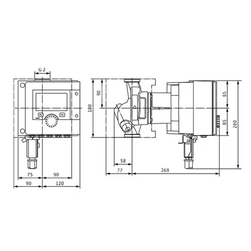 Immagine di Wilo STRATOS MAXO 30/0,5-12 PN 10 Pompa di circolazione con rotore bagnato, portata max 12.3 m³/h - prevalenza max 12.4 m 2164576