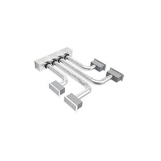 Immagine di Tecnosystemi KIT SVELTO 4 zone Ø150, plenum in lamiera, bocchette ad alette regolabili per HAIER con flangia 86.6 x 16.5 cm PWD301736